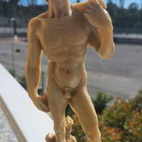 Scultura Statuetta David di Michelangelo Firenze M
