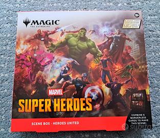MTG Marvel Super Heroes "Heroes United" Scene box