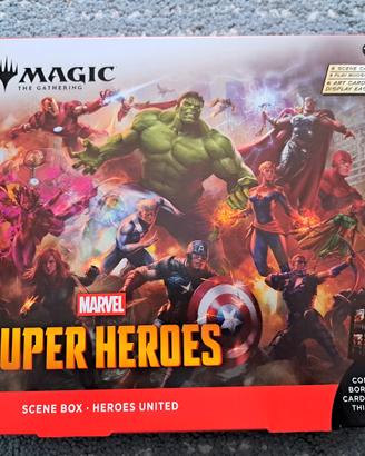 MTG Marvel Super Heroes "Heroes United" Scene box