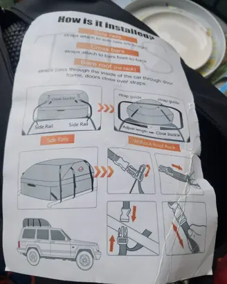 Portapacchi morbido da tettuccio auto