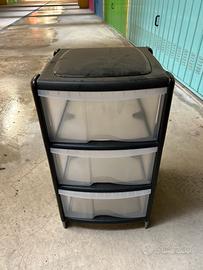 Mobiletto plastica con cassetti