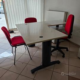  2 Scrivanie Ufficio Angolari (DX/SX) 200x140cm