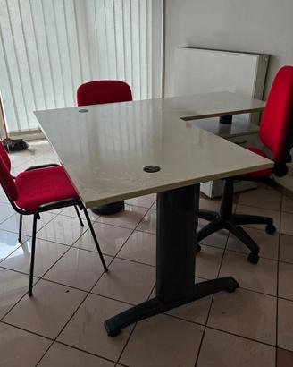  2 Scrivanie Ufficio Angolari (DX/SX) 200x140cm