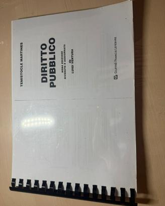Diritto pubblico Temistocle Martines – 9ª edizione