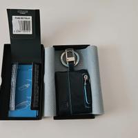 Portachiavi PIQUADRO Connequ con tasca laterale