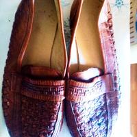 mocassini vintage in vera pelle