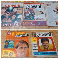 5 Riviste Qui GIOVANI musica Vintage anni 60 70