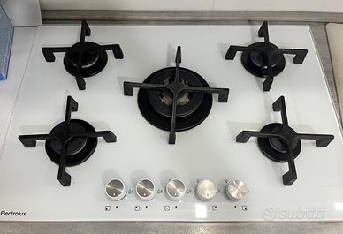 Piano cottura gas bianco