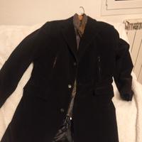 soprabito velluto blu 