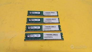 Kit 4 pezzi - Modulo RAM DDR2 2 Gbyte = 8 Gbyte -
