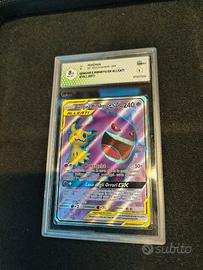 CARTA POKEMON GRADATA GENGAR E MIMIKYU GC 164