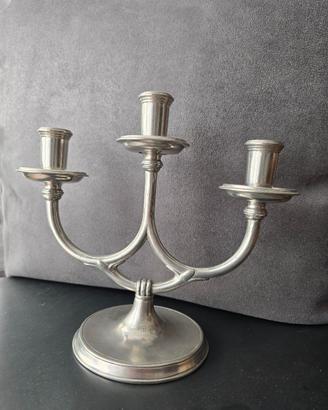 Candelabro 3 fiamme in Peltro