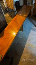 Panca in legno massello con cuscino integrato