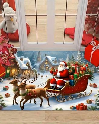 Tappeto Zerbino Natale 60 x 40 cm tappetino noel