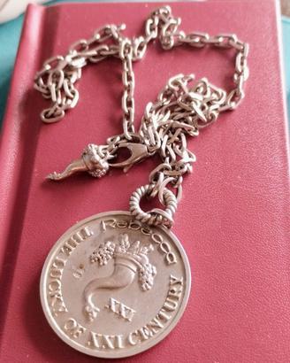 Collana Rebecca con moneta e cornucopia