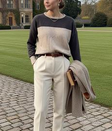 Maglione I AM  Misto Lana, Angora e Cashmere