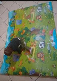 Tappeto Con Animali di Plastica 