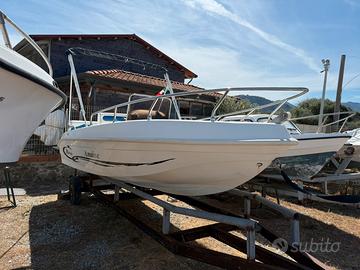 Open con motore 40cv e carrello ellebi