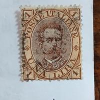 Regno 1889- 1 lira bruno e giallo