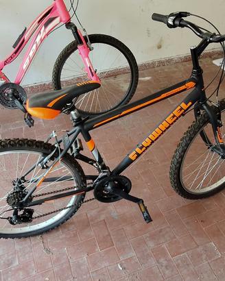 Bicicletta da 20 bimbo nera e arancione 