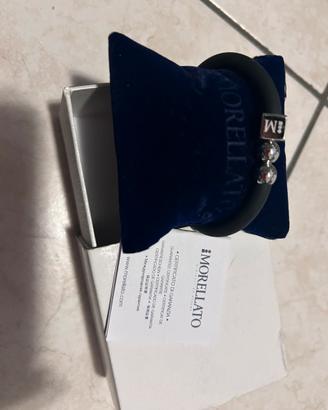 Bracciale morellato con cordino in caucciù