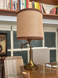 Lampada da Tavolo Vintage in Ottone pieno Anni '70