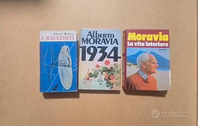 3 libri Moravia: Racconti + 1934 + Vita Interiore