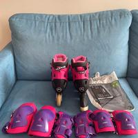 PATTINI IN LINEA DA BIMBA CON PROTEZIONI