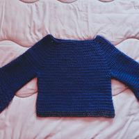 Maglione donna in lana mérinos fatto a mano