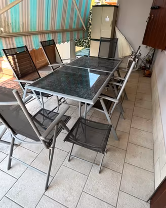 Arredo da esterno tavolo e sedie