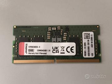 8GB RAM SODIMM DDR5 5600