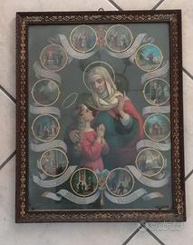 Antico quadro devozionale - fine '800