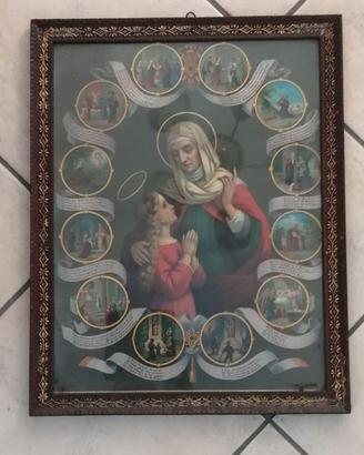 Antico quadro devozionale - fine '800