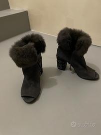 Tronchetto scamosciato aperto Fabi 37