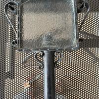 Lampada da appendere in ferro battuto anni 70