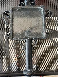 Lampada da appendere in ferro battuto anni 70