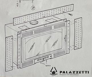 PALAZZETTI KIT CORNICE FRONTALE PER ECOPALEX 76