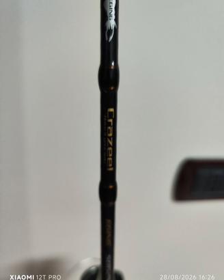 Canna da eging Crazeel, mulinello Shimano e altre