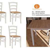 Sedie Tavoli Ristorante Bar Vintage Shabby 0359