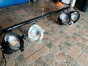 8 Par luce DTS 500W + centralina con opzione DMX