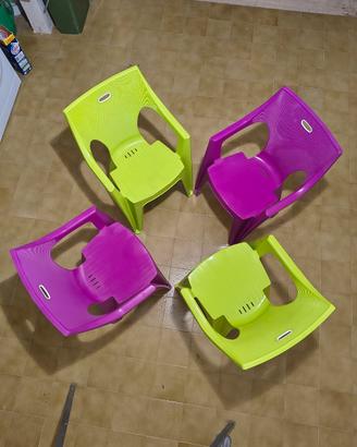4 sedie da giardino 