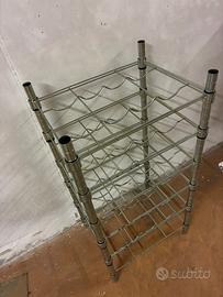 Portabottiglie ikea mod Omar galvanizzato