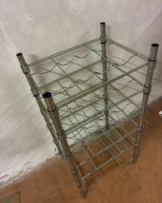 Portabottiglie ikea mod Omar galvanizzato