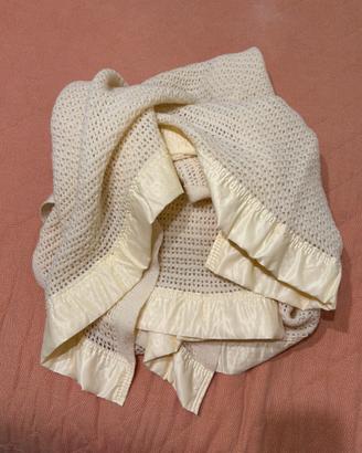 Coperta vintage pura lana 100%