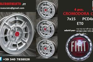 Cerchi cromodora cd68 7x15 et0 Fiat TUV fiat