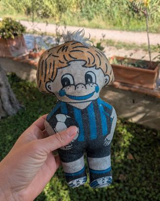 Pupazzo in panno vintage gadget Inter calcio