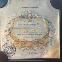 Quadro su lamina d’argento Giancarlo Vitali certif