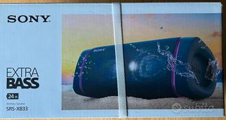 Sony SRS-XB33 Cassa Bluetooth - Nuova  			