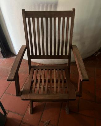 Sedie esterno  di legno n9 pieghevoli 80€+1 gratis