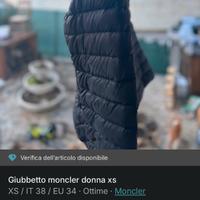 Giubbetto leggero  moncler verificato